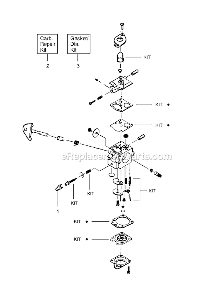 Page A Diagram and Parts List for TE400CXL Type 1 Weed Eater Trimmer